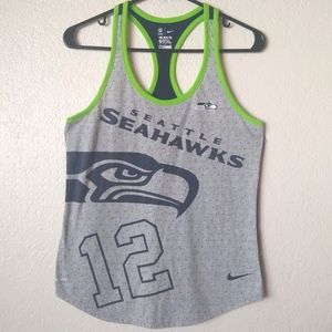 Nike Seattle Seahawks racerback tank top medium
